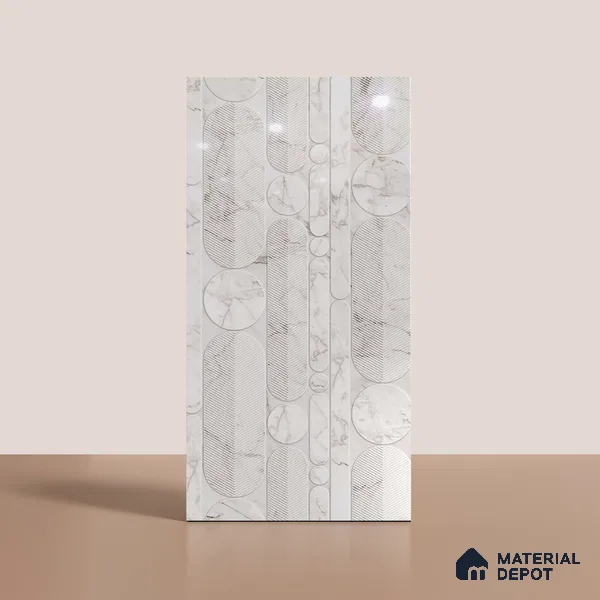 Highlighter Wall Tile TL 08988 | Glossy Finish 4 ft x 2 ft Vitrified Tile - 9 mm | Suitable For Bathroom, Accent/Feature Wall, Dining Area