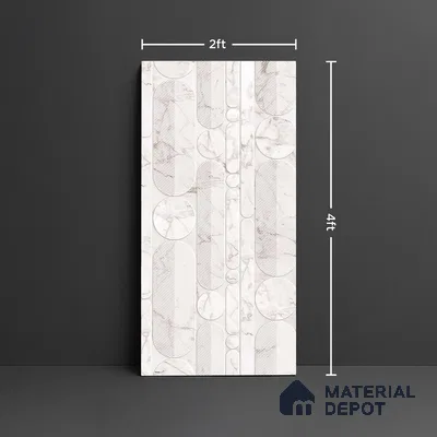 Highlighter Wall Tile TL 08988 | Glossy Finish 4 ft x 2 ft Vitrified Tile - 9 mm | Suitable For Bathroom, Accent/Feature Wall, Dining Area