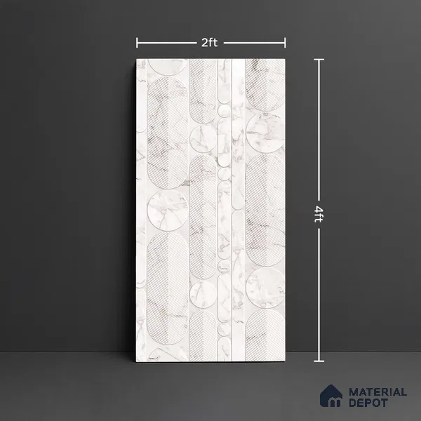 Highlighter Wall Tile TL 08988 | Glossy Finish 4 ft x 2 ft Vitrified Tile - 9 mm | Suitable For Bathroom, Accent/Feature Wall, Dining Area