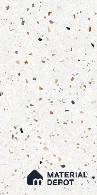 Terrazzo Wall & Floor Tile TL 08963 | Glossy Finish 4 ft x 2 ft Vitrified Tile - 9 mm | Suitable For Kitchen, Bathroom, Bedroom & Office