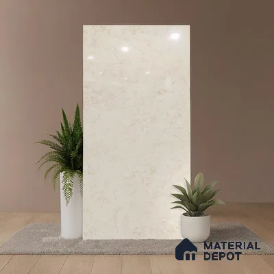 Stone Look Wall & Floor Tile TL 09039 | Glossy Finish 4 ft x 2 ft Vitrified Tile - 9 mm | Suitable For Kitchen, Bathroom, Bedroom & Office