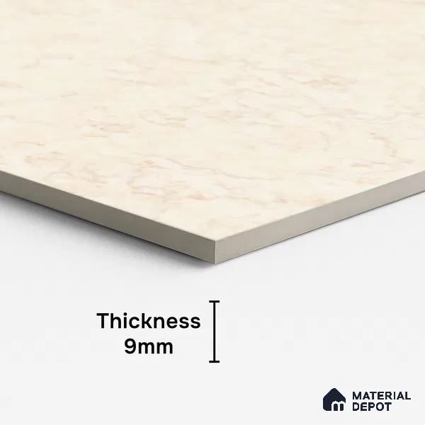 Stone Look Wall & Floor Tile TL 09039 | Glossy Finish 4 ft x 2 ft Vitrified Tile - 9 mm | Suitable For Kitchen, Bathroom, Bedroom & Office