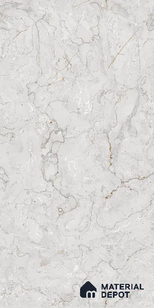 Marble Look Wall & Floor Tile TL 08952 | Glossy Finish 4 ft x 2 ft Vitrified Tile - 9 mm | Suitable For Kitchen, Bathroom, Bedroom & Office