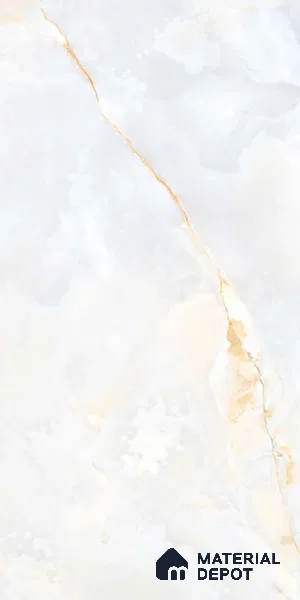Marble Look Wall & Floor Tile TL 08993 | Glossy Finish 4 ft x 2 ft Vitrified Tile - 9 mm | Suitable For Kitchen, Bathroom, Bedroom & Office