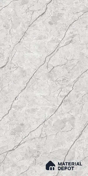 Marble Look Wall & Floor Tile TL 08950 | Glossy Finish 4 ft x 2 ft Vitrified Tile - 9 mm | Suitable For Kitchen, Bathroom, Bedroom & Office
