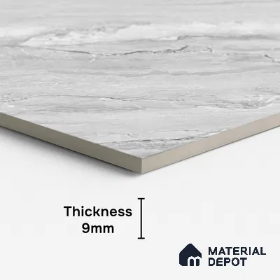 Marble Look Wall & Floor Tile TL 08955 | Glossy Finish 4 ft x 2 ft Vitrified Tile - 9 mm | Suitable For Kitchen, Bathroom, Bedroom & Office