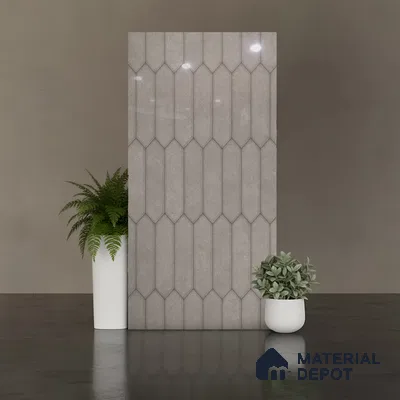 Faux Subway Look Wall & Floor Tile TL 09002 | Glossy Finish 4 ft x 2 ft Vitrified Tile - 9 mm | Suitable For Kitchen, Bathroom & Dining Area
