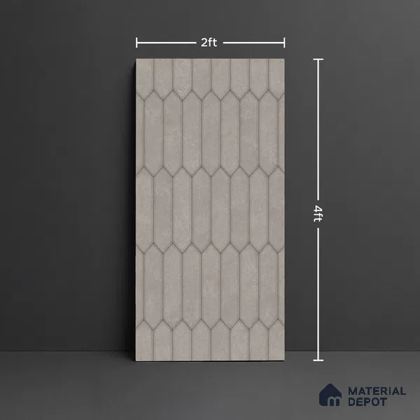 Faux Subway Look Wall & Floor Tile TL 09002 | Glossy Finish 4 ft x 2 ft Vitrified Tile - 9 mm | Suitable For Kitchen, Bathroom & Dining Area