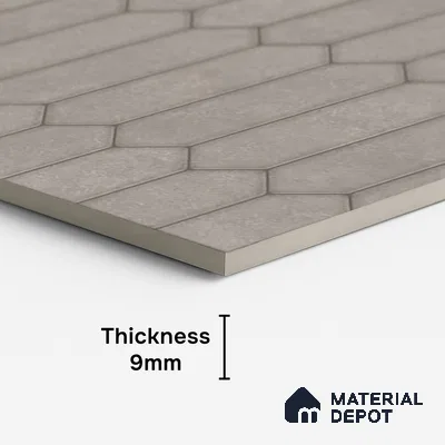 Faux Subway Look Wall & Floor Tile TL 09002 | Glossy Finish 4 ft x 2 ft Vitrified Tile - 9 mm | Suitable For Kitchen, Bathroom & Dining Area
