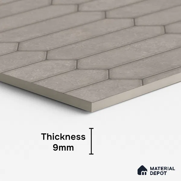 Faux Subway Look Wall & Floor Tile TL 09002 | Glossy Finish 4 ft x 2 ft Vitrified Tile - 9 mm | Suitable For Kitchen, Bathroom & Dining Area
