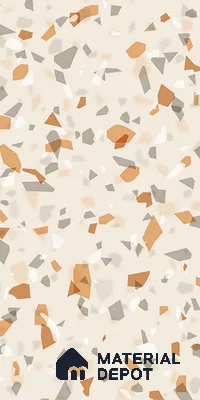 Terrazzo Wall & Floor Tile TL 08964 | Glossy Finish 4 ft x 2 ft Vitrified Tile - 9 mm | Suitable For Kitchen, Bathroom, Bedroom & Office