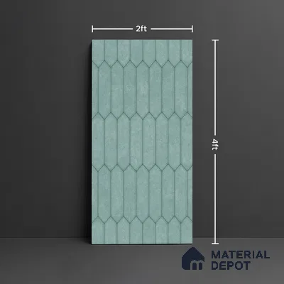 Faux Subway Look Wall & Floor Tile TL 09003 | Glossy Finish 4 ft x 2 ft Vitrified Tile - 9 mm | Suitable For Kitchen, Bathroom & Dining Area