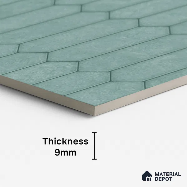 Faux Subway Look Wall & Floor Tile TL 09003 | Glossy Finish 4 ft x 2 ft Vitrified Tile - 9 mm | Suitable For Kitchen, Bathroom & Dining Area