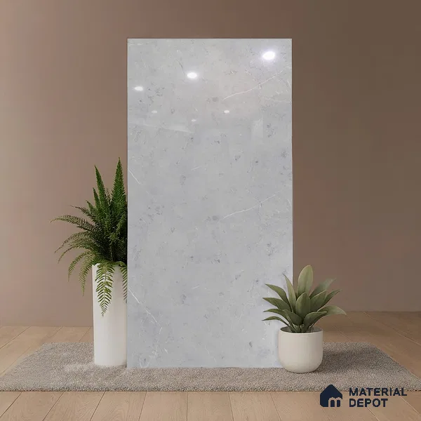 Stone Look Wall & Floor Tile TL 09032 | Glossy Finish 4 ft x 2 ft Vitrified Tile - 9 mm | Suitable For Kitchen, Bathroom, Bedroom & Office