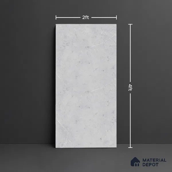 Stone Look Wall & Floor Tile TL 09032 | Glossy Finish 4 ft x 2 ft Vitrified Tile - 9 mm | Suitable For Kitchen, Bathroom, Bedroom & Office