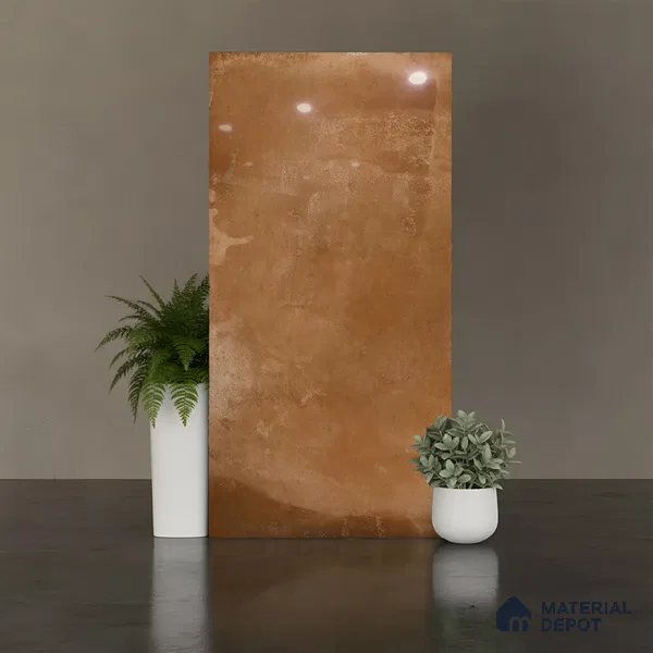 Stone Look Wall & Floor Tile TL 08891 | Glossy Finish 4 ft x 2 ft Vitrified Tile - 9 mm | Suitable For Kitchen, Bathroom, Bedroom & Office