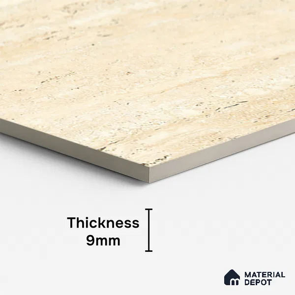 Stone Look Wall & Floor Tile TL 08894 | Glossy Finish 4 ft x 2 ft Vitrified Tile - 9 mm | Suitable For Kitchen, Bathroom, Bedroom & Office