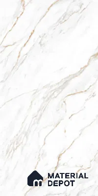 Marble Look Wall & Floor Tile TL 08980 | Glossy Finish 4 ft x 2 ft Vitrified Tile - 9 mm | Suitable For Kitchen, Bathroom, Bedroom & Office