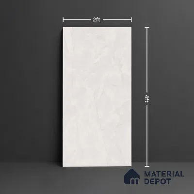 Marble Look Wall & Floor Tile TL 08991 | Glossy Finish 4 ft x 2 ft Vitrified Tile - 9 mm | Suitable For Kitchen, Bathroom, Bedroom & Office
