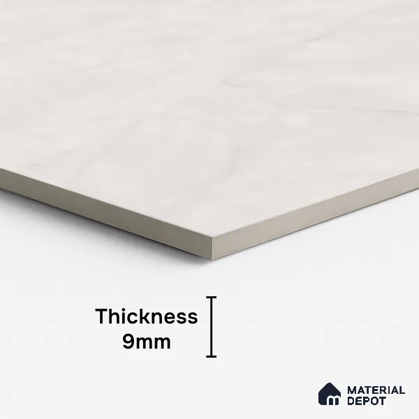 Marble Look Wall & Floor Tile TL 08991 | Glossy Finish 4 ft x 2 ft Vitrified Tile - 9 mm | Suitable For Kitchen, Bathroom, Bedroom & Office