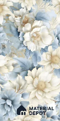 Floral Wall Tile TL 08981 | Glossy Finish 4 ft x 2 ft Vitrified Tile - 9 mm | Suitable For Kitchen, Bathroom, Bedroom & Office