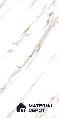 Marble Look Wall & Floor Tile TL 08937 | Glossy Finish 4 ft x 2 ft Vitrified Tile - 9 mm | Suitable For Kitchen, Bathroom, Bedroom & Office