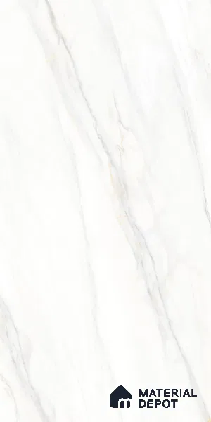 Marble Look Wall & Floor Tile TL 08930 | Glossy Finish 4 ft x 2 ft Vitrified Tile - 9 mm | Suitable For Kitchen, Bathroom, Bedroom & Office