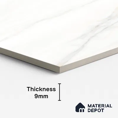 Marble Look Wall & Floor Tile TL 08930 | Glossy Finish 4 ft x 2 ft Vitrified Tile - 9 mm | Suitable For Kitchen, Bathroom, Bedroom & Office