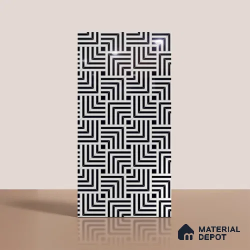 Patterned Look Wall & Floor Tile TL 09005 | Glossy Finish 4 ft x 2 ft Vitrified Tile - 9 mm | Suitable For Kitchen, Bathroom, Bedroom & Office