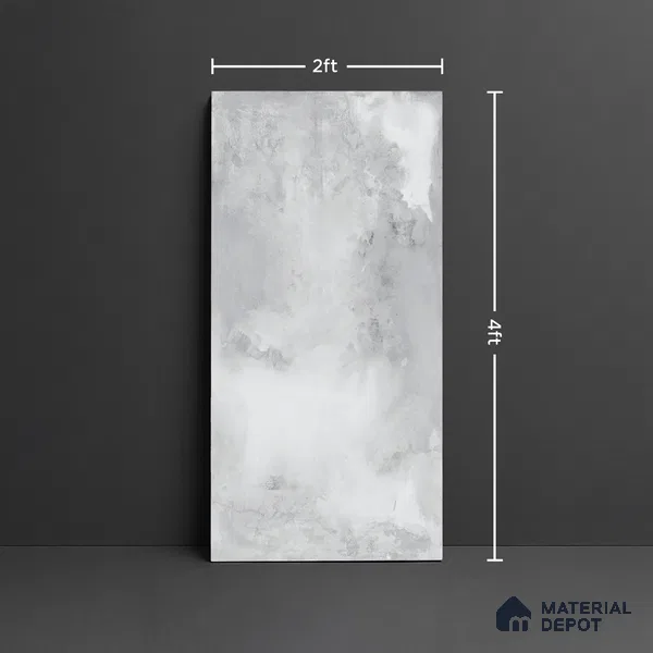 Stone Look Wall & Floor Tile TL 08887 | Glossy Finish 4 ft x 2 ft Vitrified Tile - 9 mm | Suitable For Kitchen, Bathroom, Bedroom & Office
