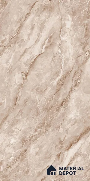 Marble Look Wall & Floor Tile TL 08947 | Glossy Finish 4 ft x 2 ft Vitrified Tile - 9 mm | Suitable For Kitchen, Bathroom, Bedroom & Office