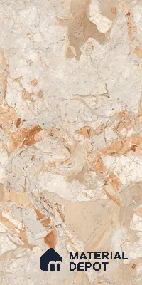 Marble Look Wall & Floor Tile TL 08935 | Glossy Finish 4 ft x 2 ft Vitrified Tile - 9 mm | Suitable For Kitchen, Bathroom, Bedroom & Office