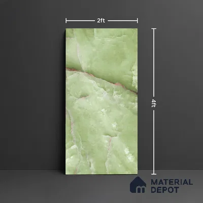 Patterned Look Wall & Floor Tile TL 08896 | Glossy Finish 4 ft x 2 ft Vitrified Tile - 9 mm | Suitable For Kitchen, Bathroom, Bedroom & Office