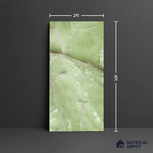 Patterned Look Wall & Floor Tile TL 08896 | Glossy Finish 4 ft x 2 ft Vitrified Tile - 9 mm | Suitable For Kitchen, Bathroom, Bedroom & Office