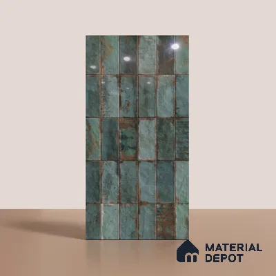 Faux Subway Look Wall & Floor Tile TL 08989 | Glossy Finish 4 ft x 2 ft Vitrified Tile - 9 mm | Suitable For Kitchen, Bathroom & Dining Area