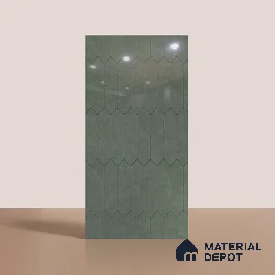 Faux Subway Look Wall & Floor Tile TL 08999 | Glossy Finish 4 ft x 2 ft Vitrified Tile - 9 mm | Suitable For Kitchen, Bathroom & Dining Area