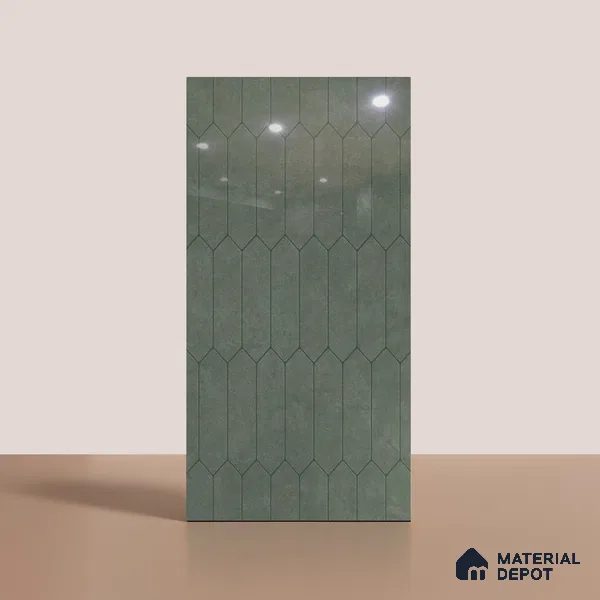Faux Subway Look Wall & Floor Tile TL 08999 | Glossy Finish 4 ft x 2 ft Vitrified Tile - 9 mm | Suitable For Kitchen, Bathroom & Dining Area