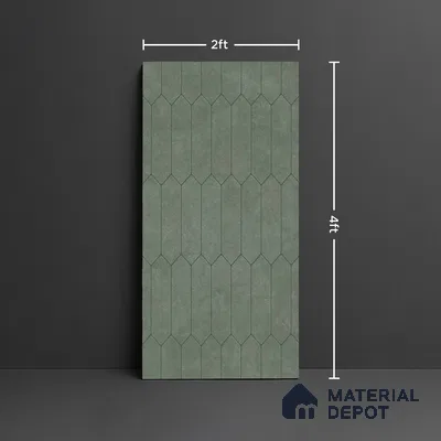 Faux Subway Look Wall & Floor Tile TL 08999 | Glossy Finish 4 ft x 2 ft Vitrified Tile - 9 mm | Suitable For Kitchen, Bathroom & Dining Area