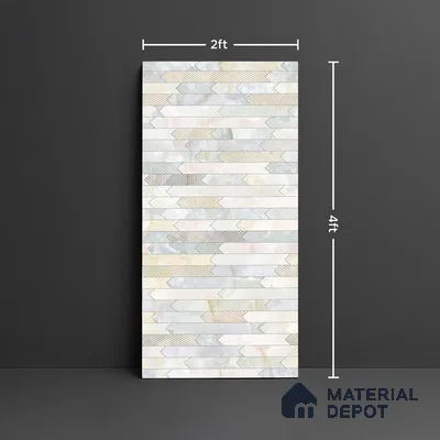 Highlighter Wall Tile TL 08994 | Glossy Finish 4 ft x 2 ft Vitrified Tile - 9 mm | Suitable For Bathroom, Accent/Feature Wall, Dining Area