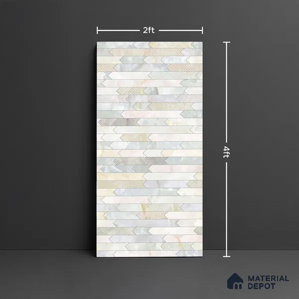 Highlighter Wall Tile TL 08994 | Glossy Finish 4 ft x 2 ft Vitrified Tile - 9 mm | Suitable For Bathroom, Accent/Feature Wall, Dining Area