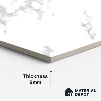 Marble Look Wall & Floor Tile TL 08938 | Glossy Finish 4 ft x 2 ft Vitrified Tile - 9 mm | Suitable For Kitchen, Bathroom, Bedroom & Office