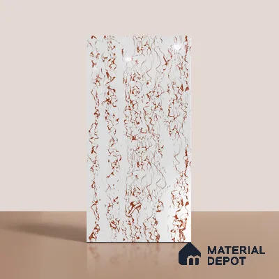 Marble Look Wall & Floor Tile TL 08932 | Glossy Finish 4 ft x 2 ft Vitrified Tile - 9 mm | Suitable For Kitchen, Bathroom, Bedroom & Office