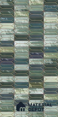 Faux Subway Look Wall & Floor Tile TL 09000 | Glossy Finish 4 ft x 2 ft Vitrified Tile - 9 mm | Suitable For Kitchen, Bathroom & Dining Area