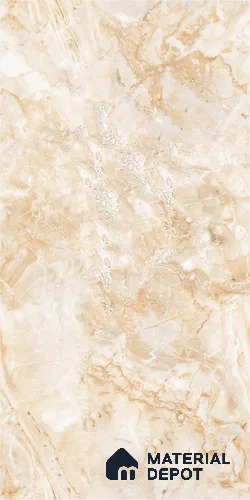 Marble Look Wall & Floor Tile TL 09034 | Glossy Finish 4 ft x 2 ft Vitrified Tile - 9 mm | Suitable For Kitchen, Bathroom, Bedroom & Office