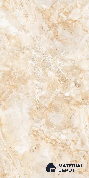 Marble Look Wall & Floor Tile TL 09034 | Glossy Finish 4 ft x 2 ft Vitrified Tile - 9 mm | Suitable For Kitchen, Bathroom, Bedroom & Office