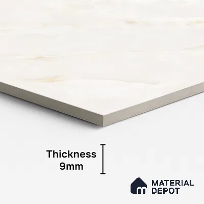 Marble Look Wall & Floor Tile TL 08944 | Glossy Finish 4 ft x 2 ft Vitrified Tile - 9 mm | Suitable For Kitchen, Bathroom, Bedroom & Office