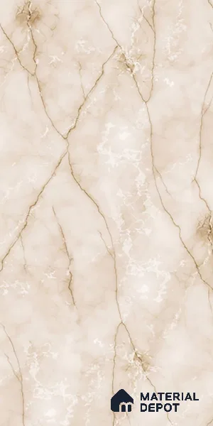 Marble Look Wall & Floor Tile TL 08956 | Glossy Finish 4 ft x 2 ft Vitrified Tile - 9 mm | Suitable For Kitchen, Bathroom, Bedroom & Office