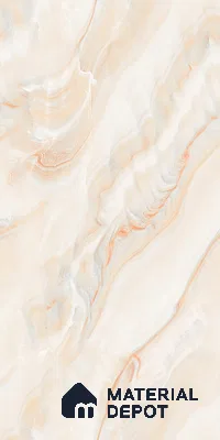 Marble Look Wall & Floor Tile TL 08945 | Glossy Finish 4 ft x 2 ft Vitrified Tile - 9 mm | Suitable For Kitchen, Bathroom, Bedroom & Office