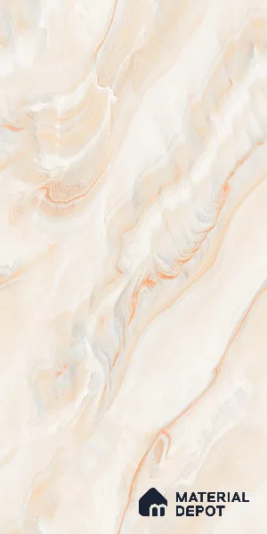 Marble Look Wall & Floor Tile TL 08945 | Glossy Finish 4 ft x 2 ft Vitrified Tile - 9 mm | Suitable For Kitchen, Bathroom, Bedroom & Office