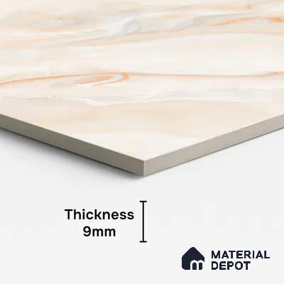 Marble Look Wall & Floor Tile TL 08945 | Glossy Finish 4 ft x 2 ft Vitrified Tile - 9 mm | Suitable For Kitchen, Bathroom, Bedroom & Office